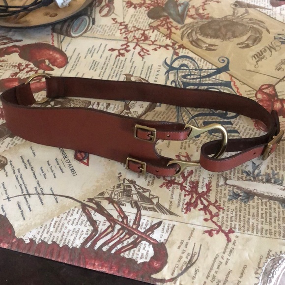 Lauren Ralph Lauren  brown equestrian belt - Picture 2 of 8